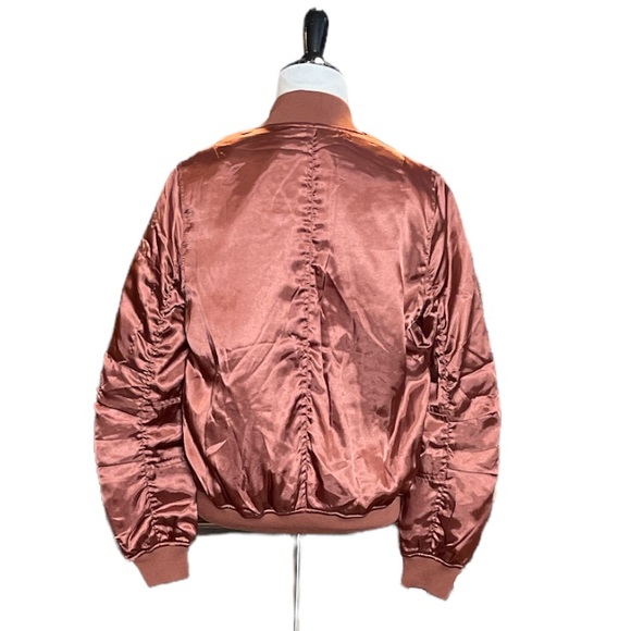 BOOHOO LYDIA SILKY MA1 BOMBER JACKET **NWT** - Picture 6 of 12
